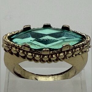 Gorg 750PT* sz8.5 luxury designer Gia Green/pink SHIFT GEM MODERNISTIC RING